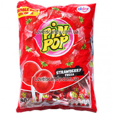 Карамель Pin Pop Strawberry Fresa 48шт. 816g