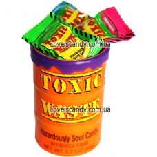 Кислые Конфеты Toxic Waste Sour Candy Orange Drum 48g