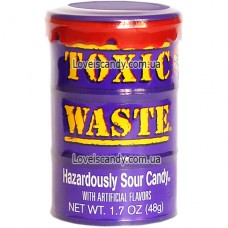 Кислые Конфеты Toxic Waste Sour Candy Purple Drum 48g